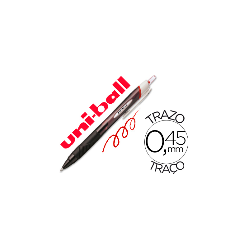 Boligrafo uni-ball jet stream sport sxn-150e tinta hibrida rojo
