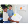 Pizarra blanca nobo modular sin marco acero magnetica 600x450 mm