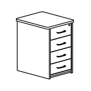 Cajonera rocada con 4...