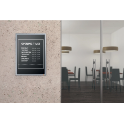 Marco porta anuncios nobo impression pro din a4 marco de clip aluminio 235x13x325 mm