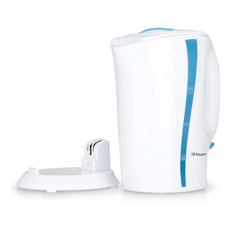 Hervidor de agua orbegozo 900w capacidad 1 litro color blanco