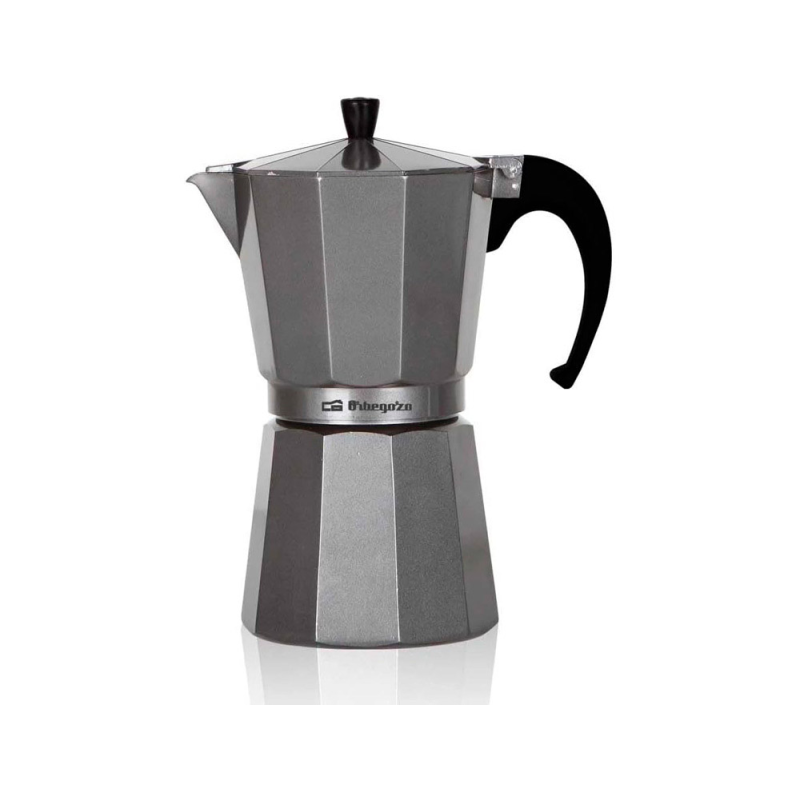 Cafetera italiana orbegozo aluminio 6 tazas apta para todo tipo de cocinas