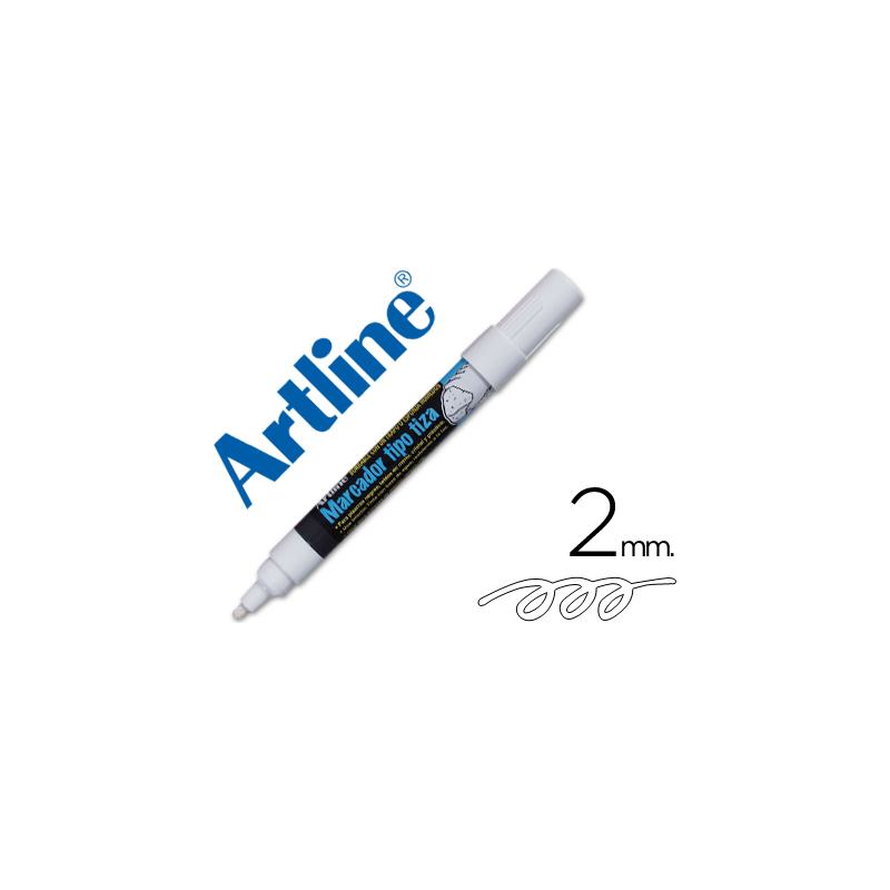 Rotulador artline pizarra verde negra epw-4-bl color blanco