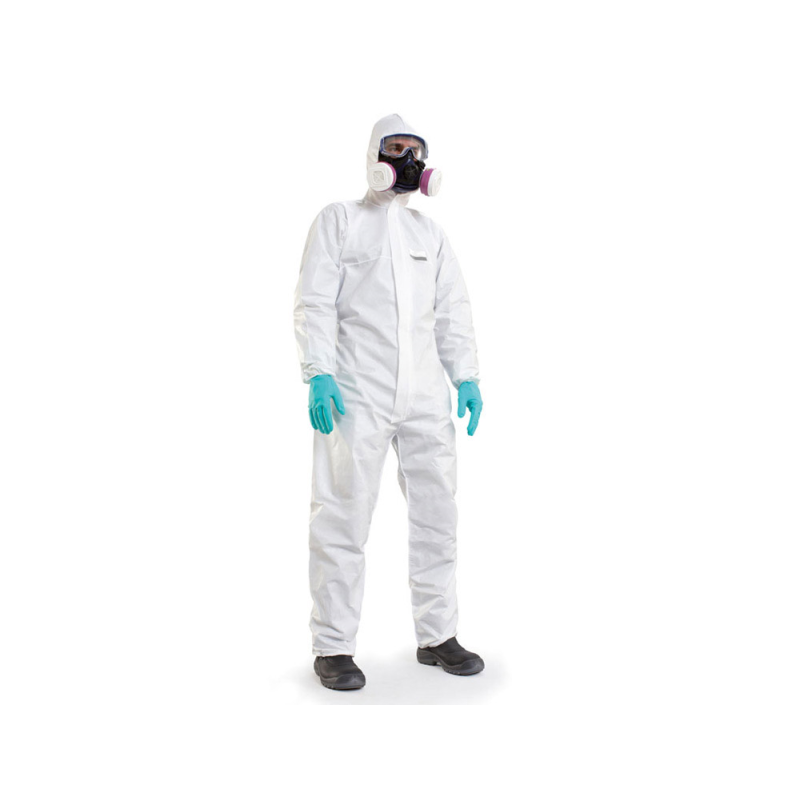 Buzo de trabajo safetop skingard-safe categoria 3 color blanco talla l