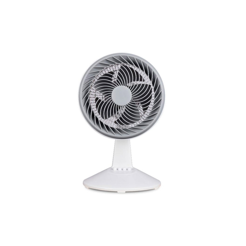 Ventilador sobremesa daewoo high speed 80w 3 velocidades diametro 25 cm base redonda color blanco