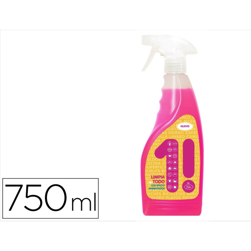 Limpiador multiusos zorka con pistola pulverizadora 750 ml