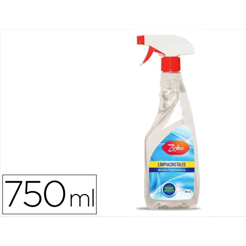 Limpiacristales zorka con pistola pulverizadora 750 ml pulverizador