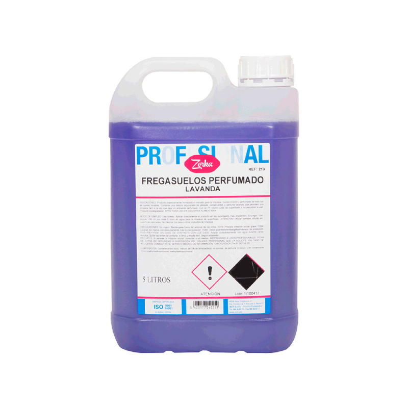 Fregasuelos perfumado zorka lavanda garrafa 5 litros