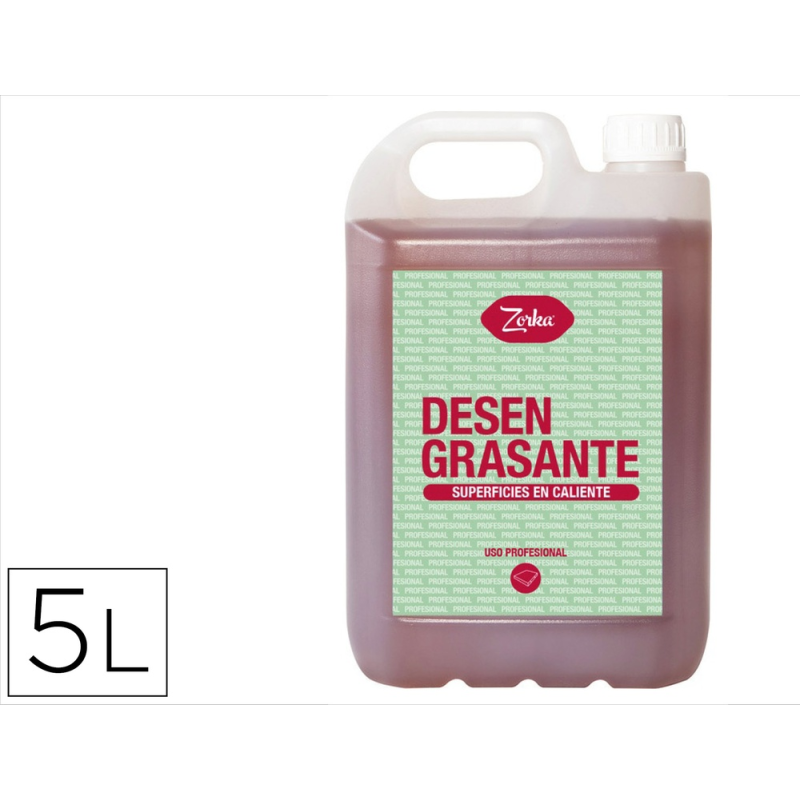 Limpiador desengrasante zorka superficies en caliente garrafa 5 litros