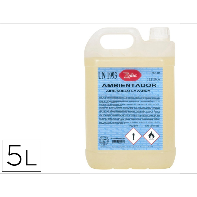 Ambientador zorka aire/suelo lavanda garrafa 5 litros