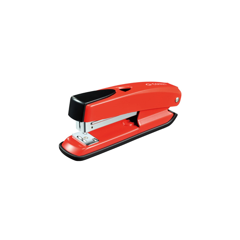Grapadora q-connect kf02152 plastico abs roja capacidad 20 hojas