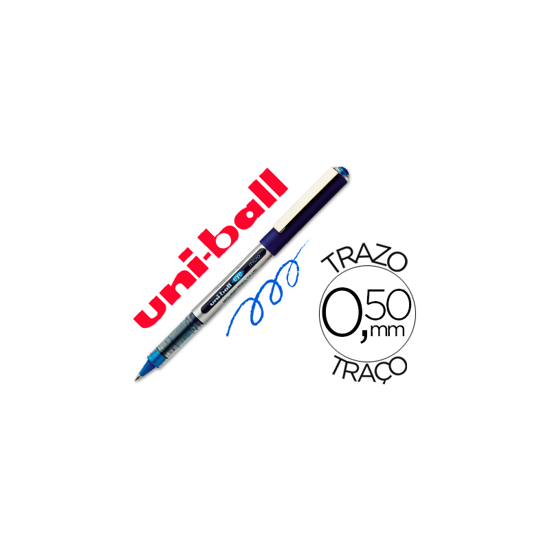 Rotulador uni-ball roller ub-150e micro eye azul 0,5 mm unidad