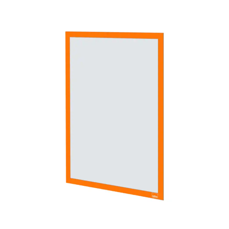 Marco porta anuncios nobo din a3 marco magnetico autoadhesivo color naranja pack de 2 unidades