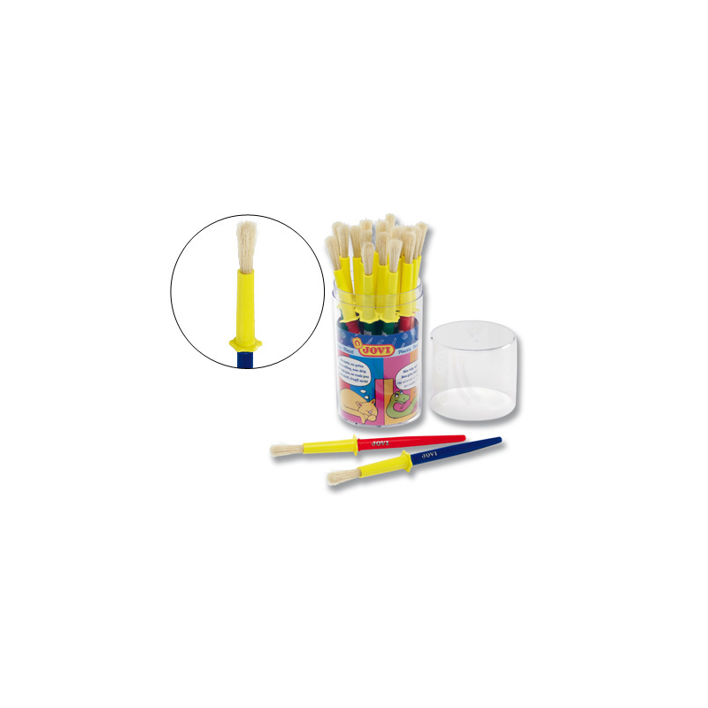 Pinceles escolares jovi mediano bote de 20 unidades