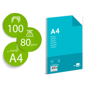 Papel liderpapel a4 80g/m2...
