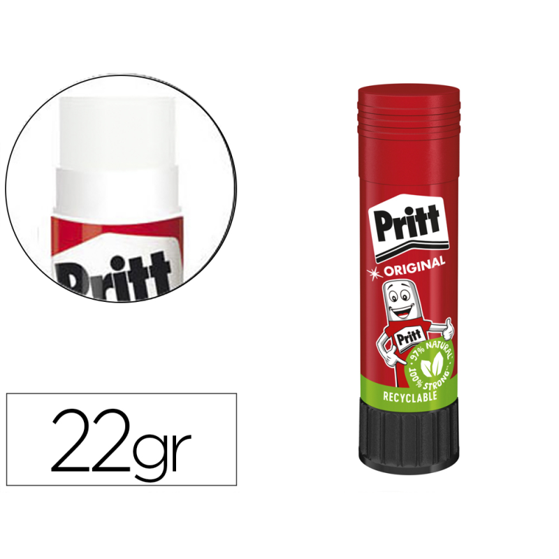 Pegamento pritt en barra 22 gr unidad