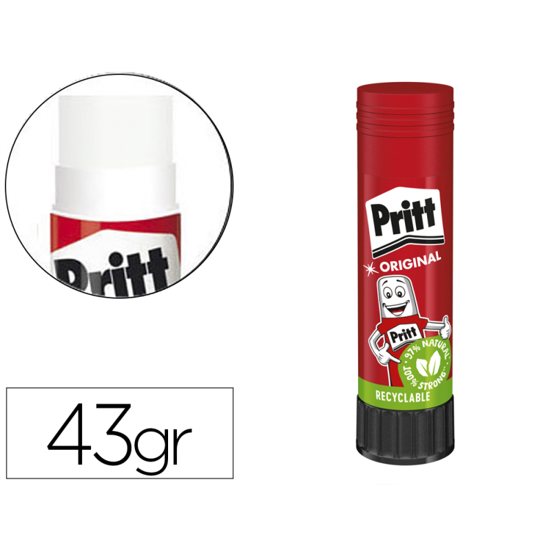 Pegamento pritt en barra 43 gr unidad