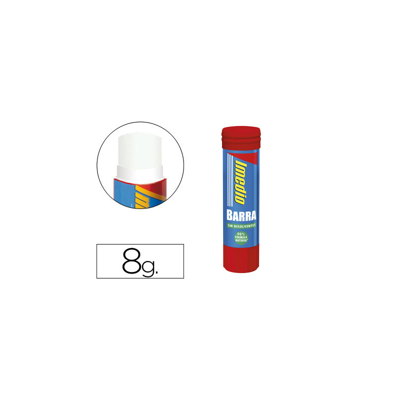Pegamento imedio en barra 8 gr unidad
