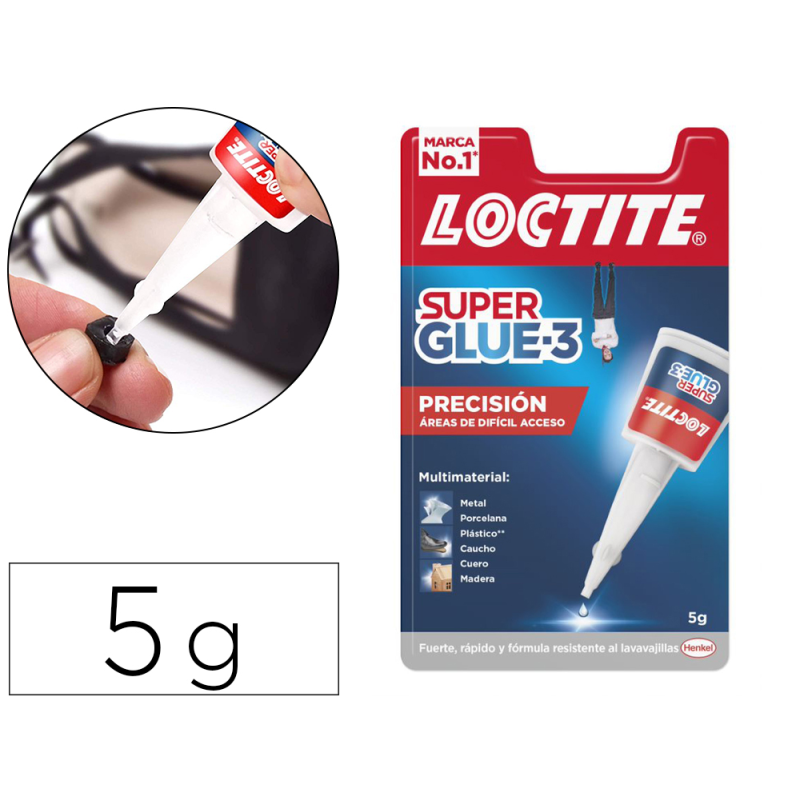 Pegamento loctite 5 gr adhesivo instantaneo precision unidad