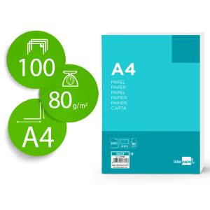Papel liderpapel a4 80g/m2...