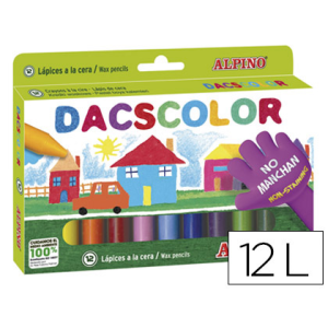 Lapices cera dacscolor caja...