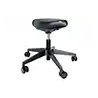 Taburete leitz ergo con asiento triangular 5 ruedas giratorias regulable en altura hasta 59 cm negro