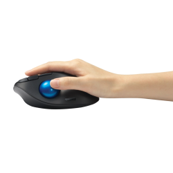 Raton kensington optico trackball tb450 pro fit ergo 1600 dpi inalambrico color negro/azul
