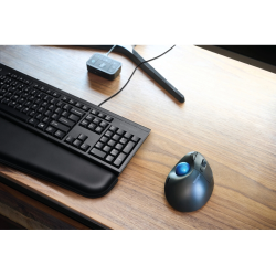 Raton kensington optico trackball tb450 pro fit ergo 1600 dpi inalambrico color negro/azul