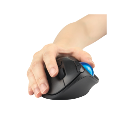Raton kensington optico trackball tb450 pro fit ergo 1600 dpi inalambrico color negro/azul