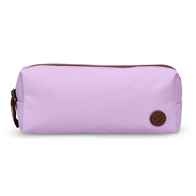 Estuche portatodo antartik basic pack 1 compartimento morado compañero mochila 80x55x210 mm