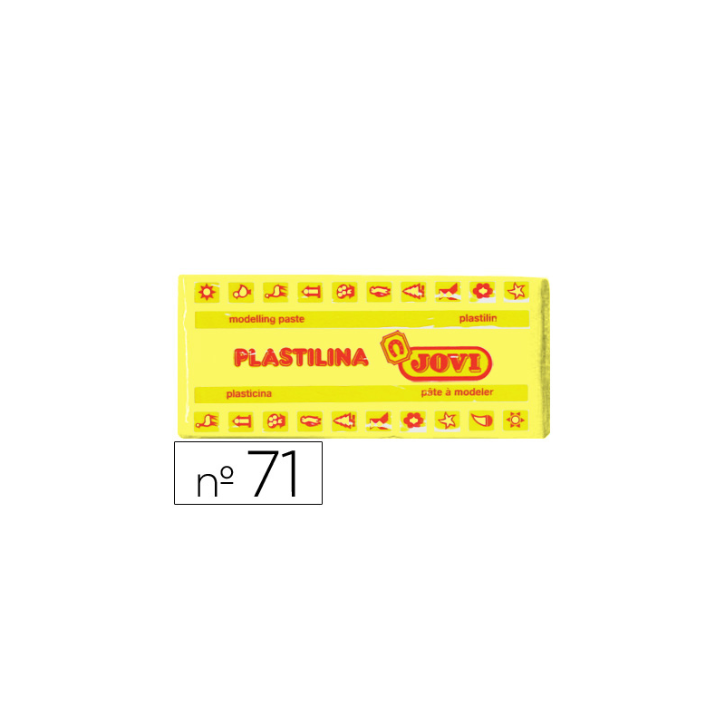 Plastilina jovi 71 amarillo claro unidad tamaño mediano