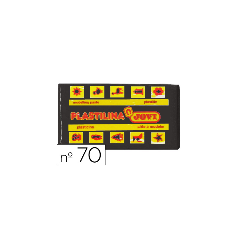 Plastilina jovi 70 negro unidad tamaño pequeño