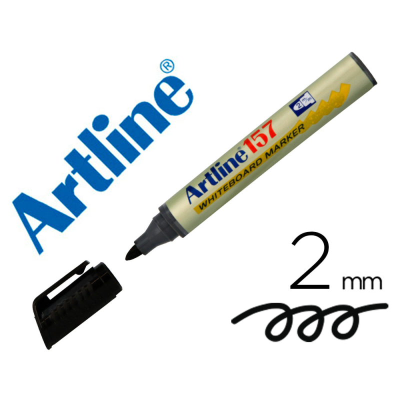 Rotulador artline pizarra ek-157 negro punta redonda 2 mm