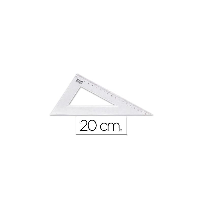 Cartabon liderpapel 20 cm plastico cristal