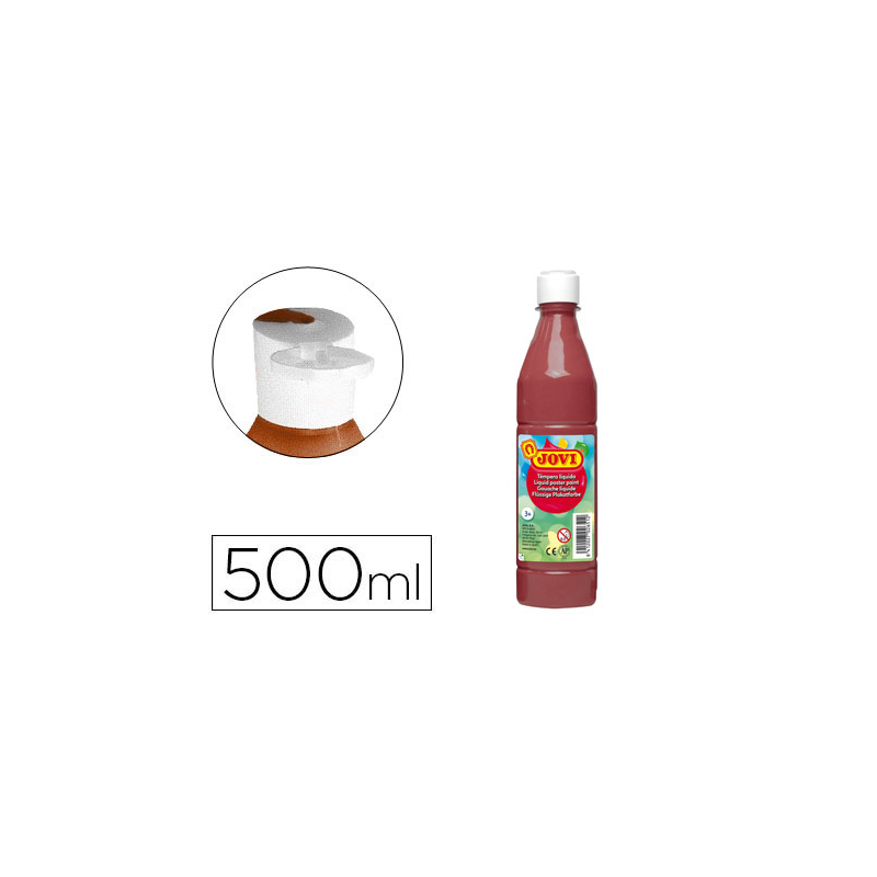 Tempera liquida jovi escolar 500 ml marron