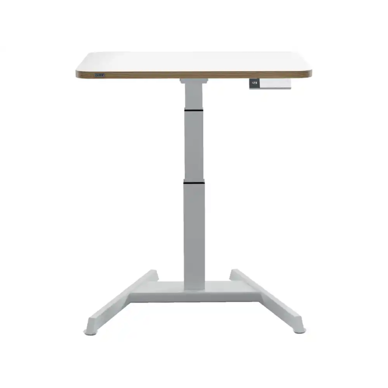 Mesa leitz ergo regulable en altura electricamente tablero 80x60 cm con usb-c y usb 5v color blanco