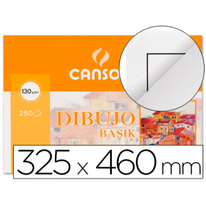 Papel dibujo basik 32.5x46...