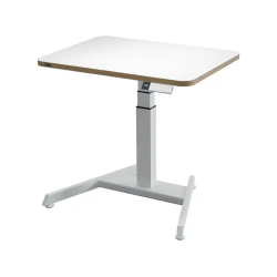 Mesa leitz ergo regulable en altura electricamente tablero 80x60 cm con usb-c y usb 5v color blanco