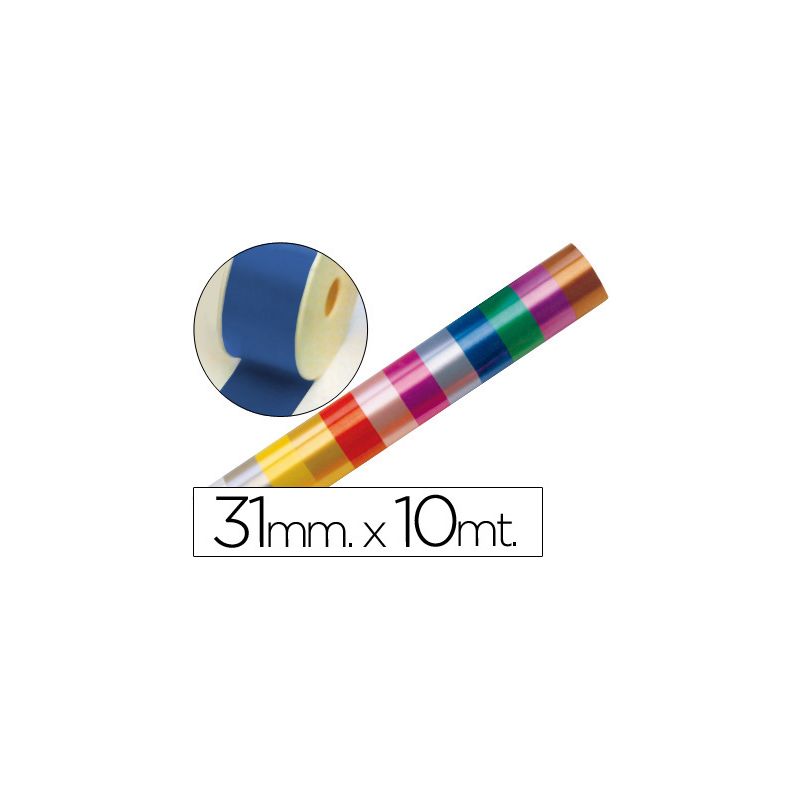 Cinta fantasia 10 mt x 31 mm azul
