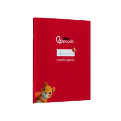 Libreta liderpapel pautaguia tapa cartoncillo 32h a5+ 75gr cuadriculado pautado 4mm con margen 6 colores surtidos