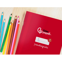 Libreta liderpapel pautaguia tapa cartoncillo 32h a5+ 75gr cuadriculado pautado 4mm con margen 6 colores surtidos
