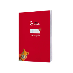 Libreta liderpapel pautaguia tapa cartoncillo 32h din a5+ 75gr cuadriculado pautado 5mm con margen 6 colores surtidos