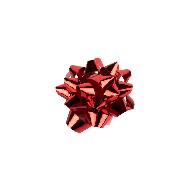 Lazo liderpapel fantasia mediano color rojo metalizado