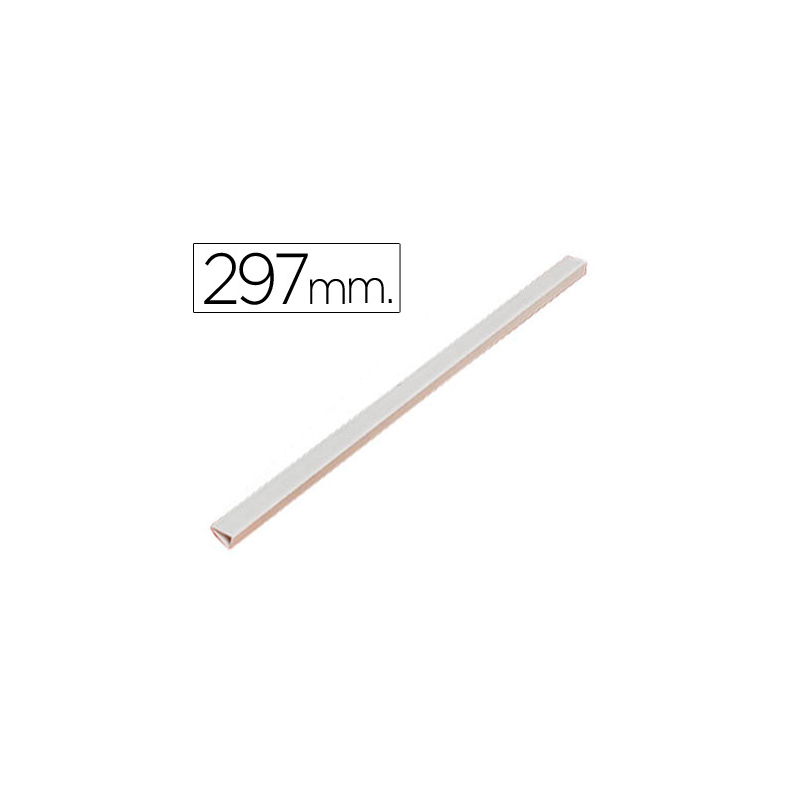 Lomera durable plastico 3 mm din a4 capacidad 30 hojas color blanco