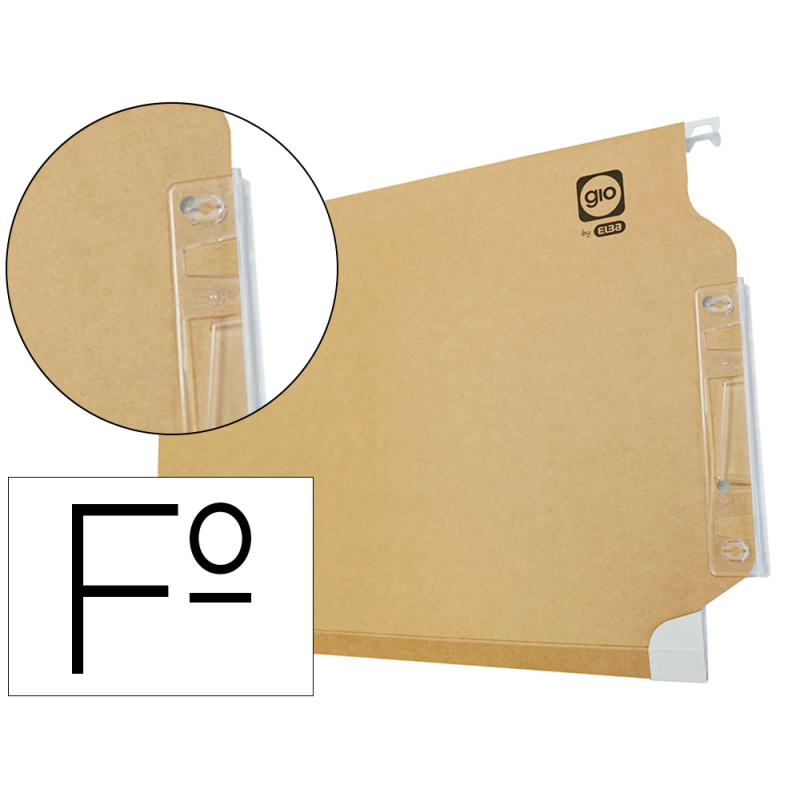 Carpeta colgante gio folio 50200 visor lateral 365x275x355 mm