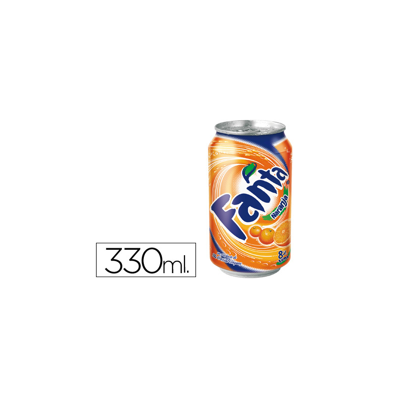 Refresco fanta naranja lata 330 ml