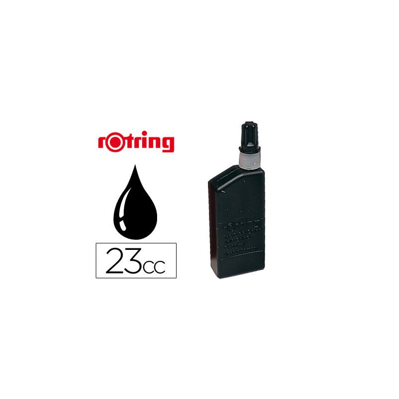Tinta china rotring negra bote 23 cc