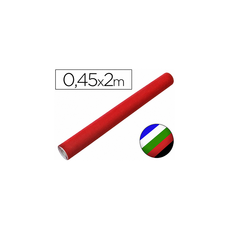 Rollo adhesivo liderpapel unicolor colores surtidos rollo de 0,45 x 2 mt