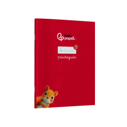 Libreta liderpapel pautaguia tapa cartoncillo 32h a4 75gr cuadriculado pautado 4mm con margen 6 colores surtidos