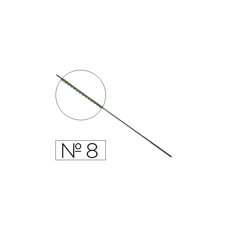 Pelos de segueta madera nº8 caja de 144 unidades